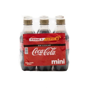 Gaseosa Coca Cola Zero De 250 Ml Pack X 6 Uni Biggie Express