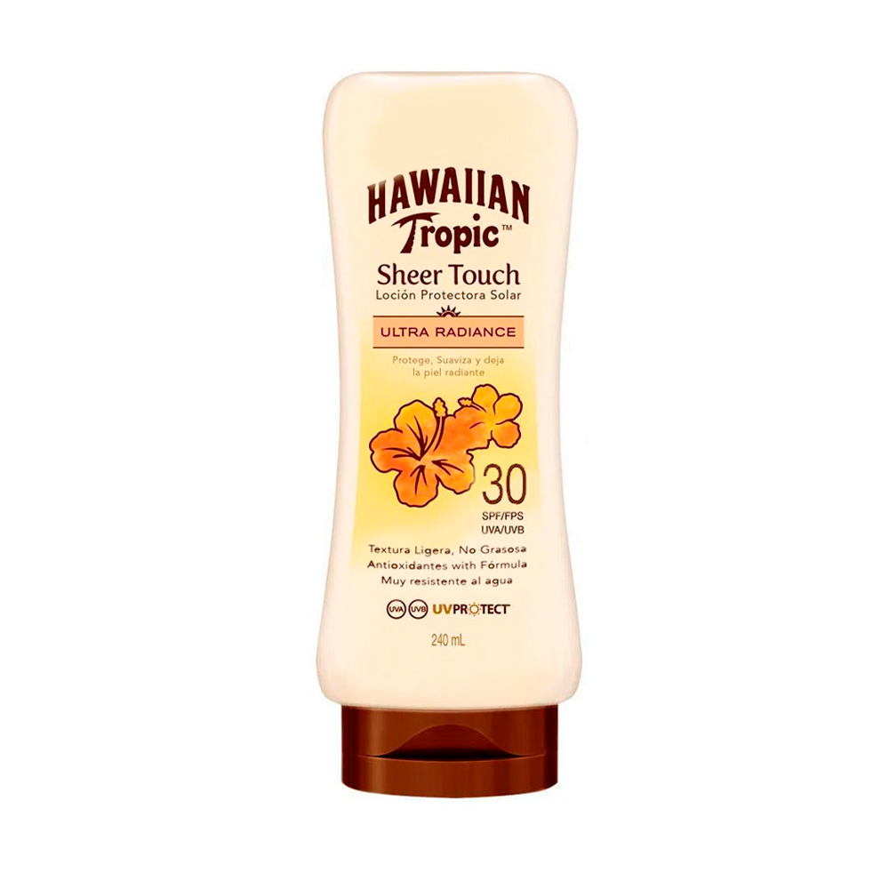 Protector Solar Sheer Touch Ultra Radiance SPF30 Hawaiian Tropic De 240 mL