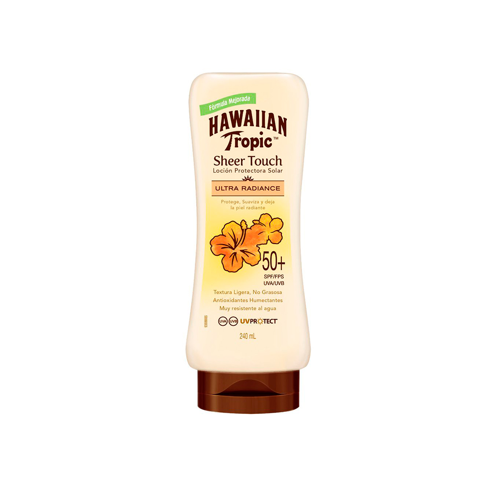 Protector Solar Sheer Touch Ultra Radiance SPF50 Hawaiian Tropic De 240 mL
