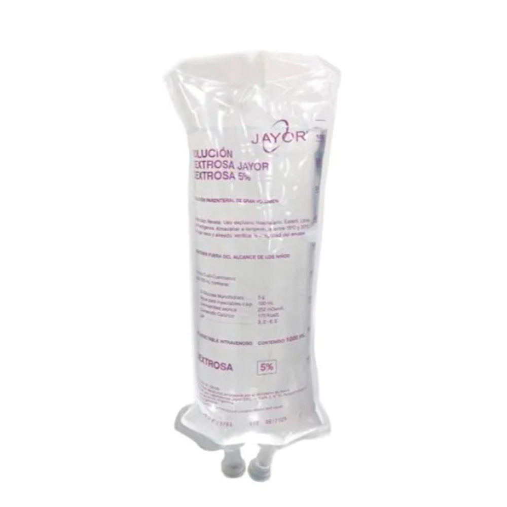 Solucion Dextrosa Jayor 5% De 1000 ML