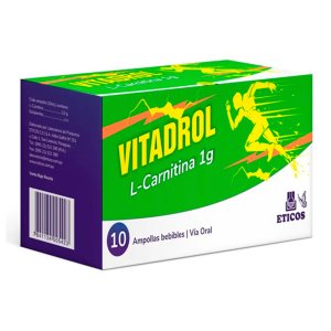 Vitadrol L-Carnitina 1g Caja en 10 Ampollas Bebibles | Biggie Express