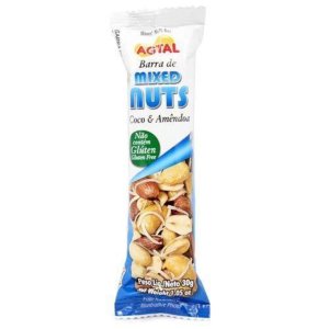 Barra De Cereal Agtal Mixed Nuts Coco Y Almendras De Gr Biggie Express