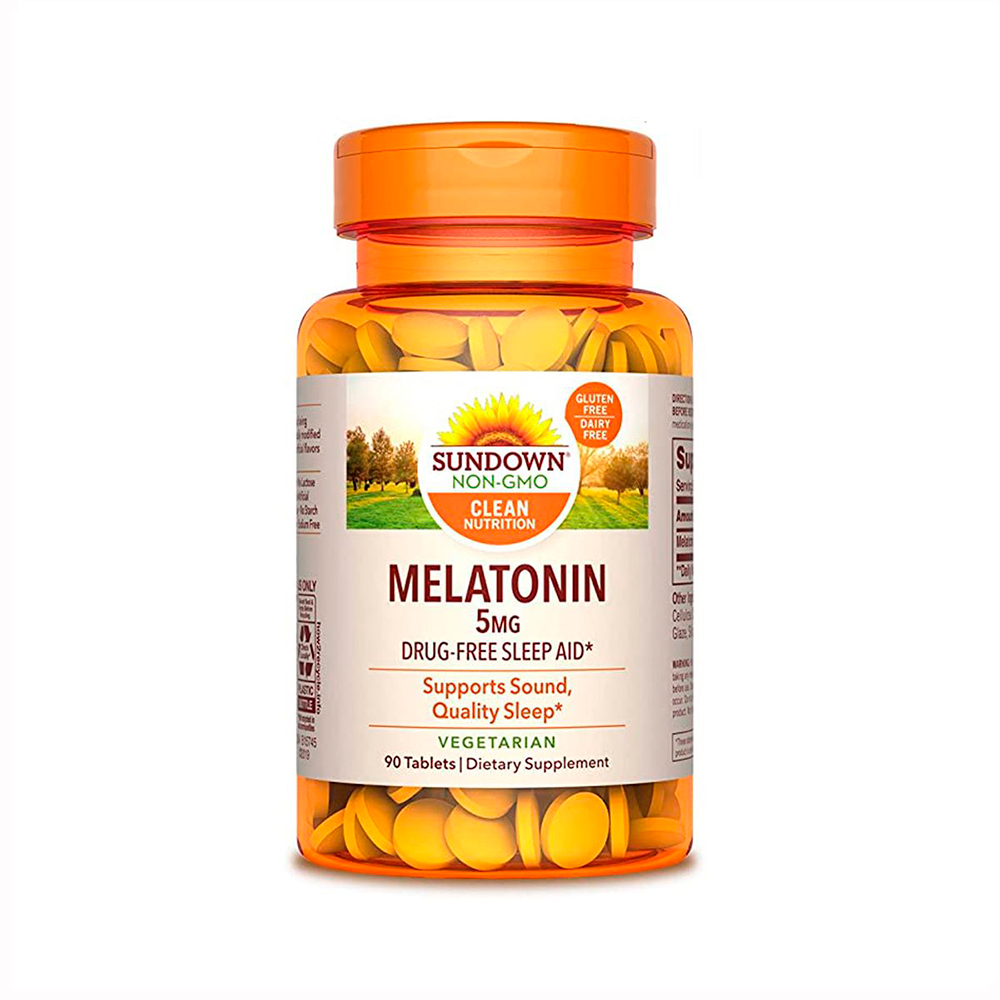 Sundown Naturals Melatonin 5 mg Frasco de 90 comprimidos