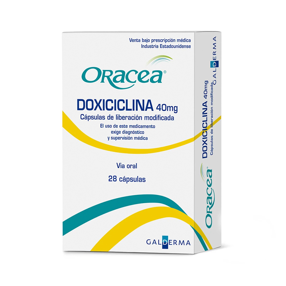 Oracea 40mg Caja de 28 Cápsulas