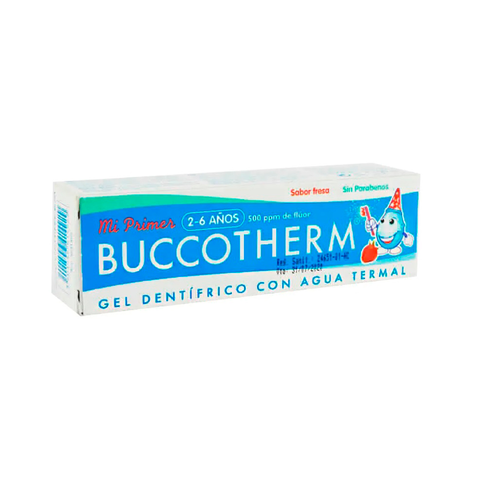 Gel Dentífrico con Agua Termal Buccotherm De 50 ML 2-6 años