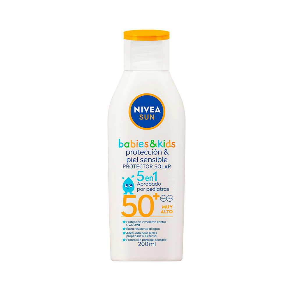 Protector Solar Babies & Kids Piel Sensible Nivea Sun FPS50+ De 200mL