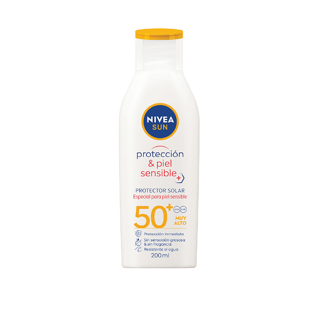 Protector Solar Sensitive Protect FPS 50 Nivea Sun De 200 mL