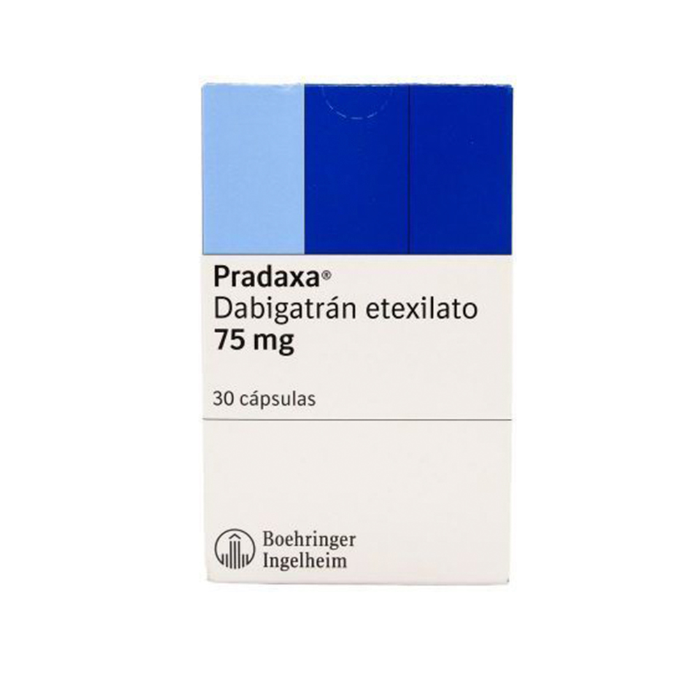 Pradaxa Dabigatrán Etexilato 75 MG Caja De 30 Capsulas