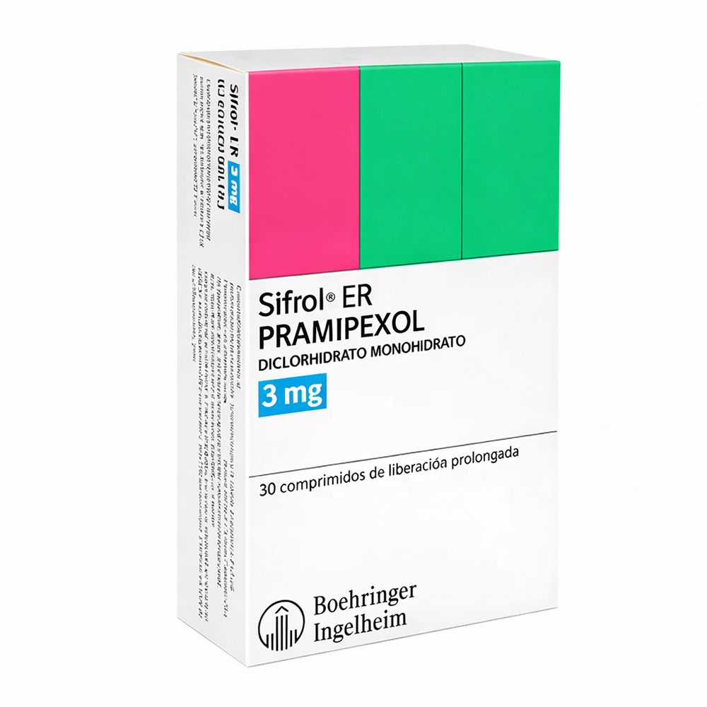 Sifrol ER 3 MG Caja De 30 Comprimidos De Liberación Prolongada