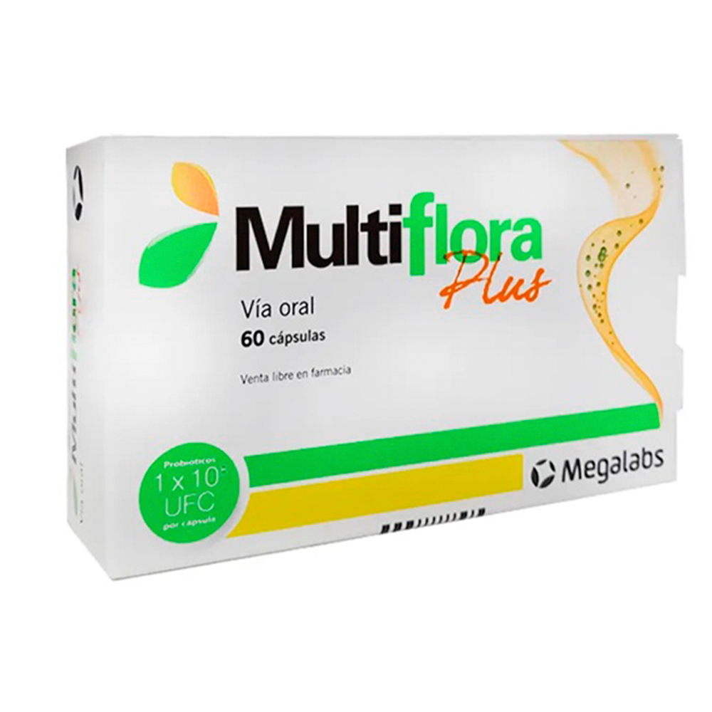 Multiflora Plus Probiotico Caja de 60 Capsulas
