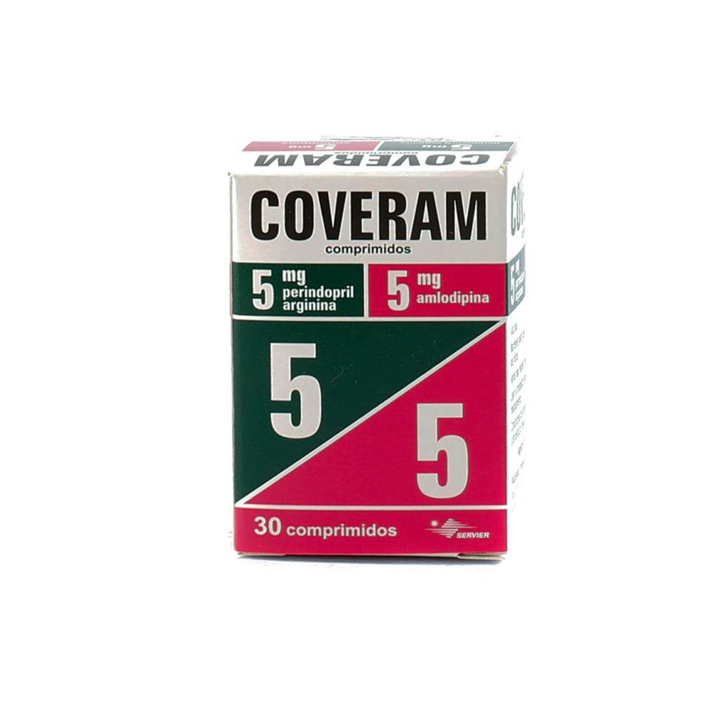 Coveram Perindopril Arginina 5 Mg Caja De 30 Comprimidos