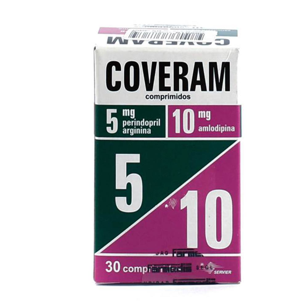 Coveram 5mg/10mg Caja De 30 Comprimidos