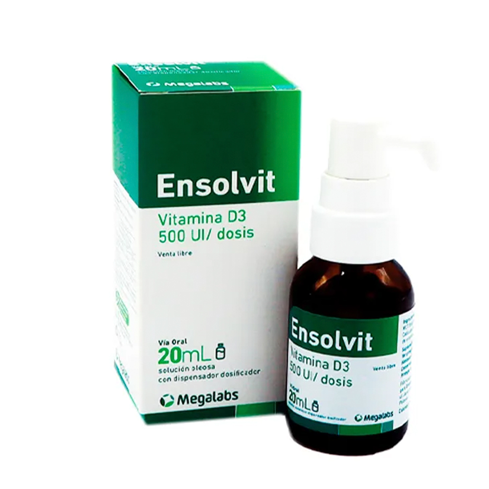 Ensolvit Vitamina D3 500 UI/dosis Frasco de 20 ml