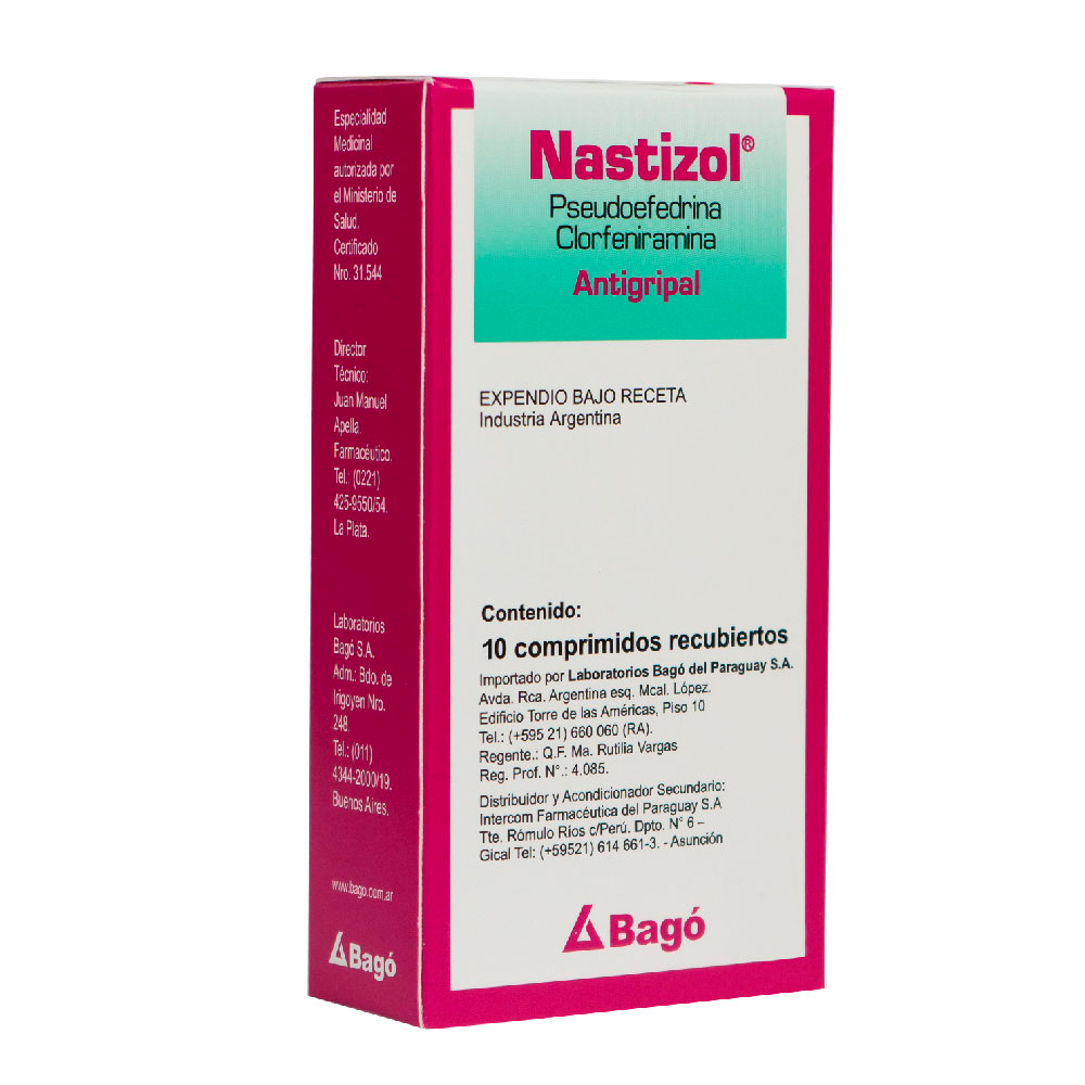 Nastizol Compositum Caja De 1 Blíster x 10 Comprimidos Recubiertos