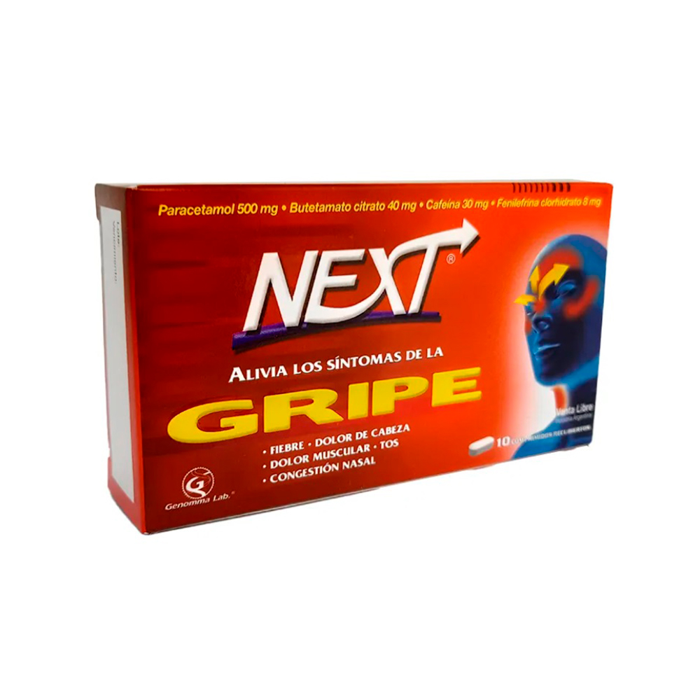 Next Gripe Caja De 10 Comprimidos Recubiertos