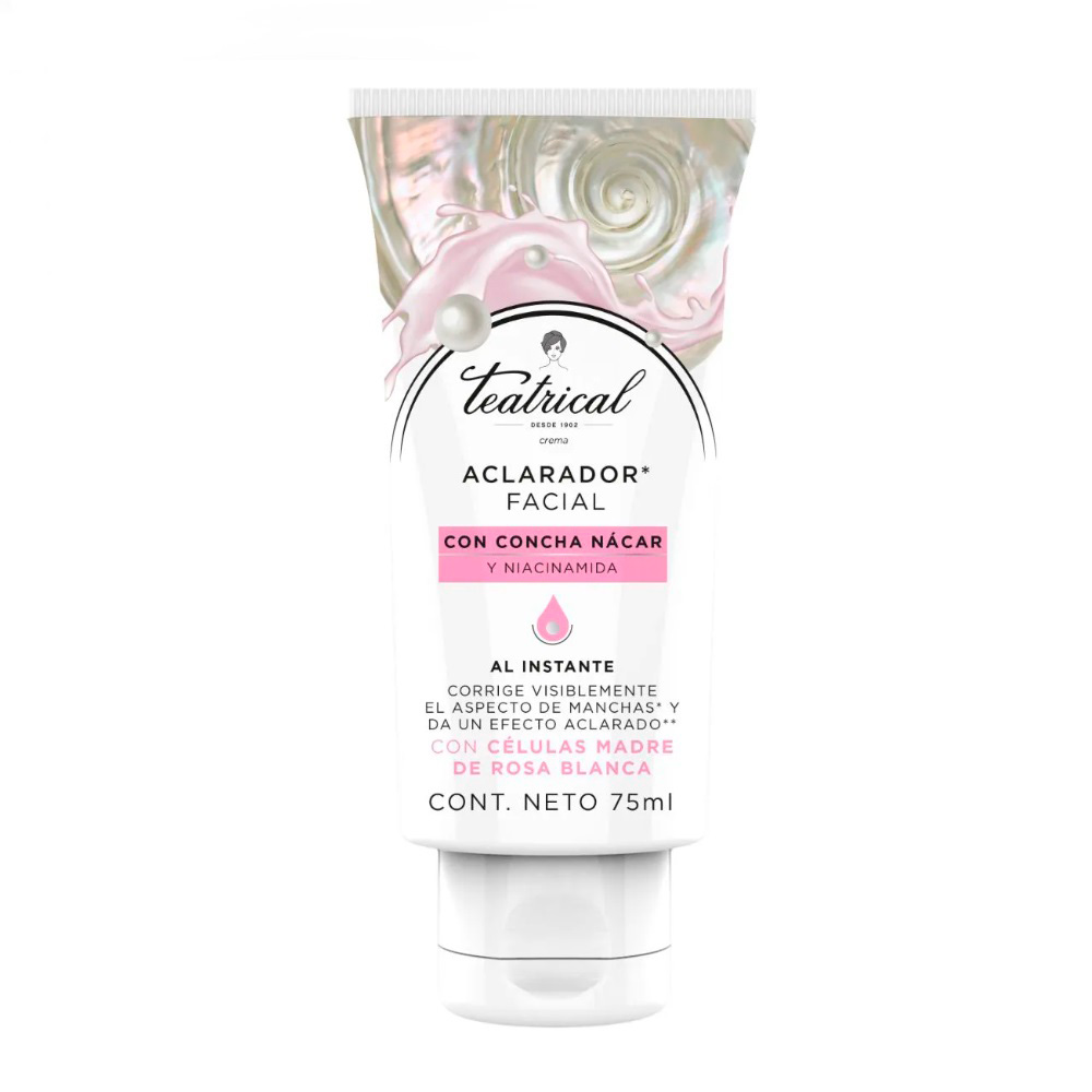 Teatrical Crema Aclaradora Facial Frasco De 75 ML
