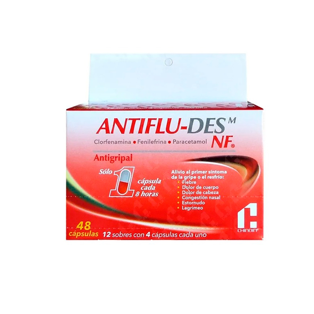ANTIFLU-DES M NF Antigripal Exhibidor 12 Sobres con 4 Cápsulas