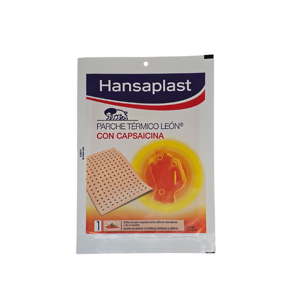 Hansaplast Parche Térmico León con Capsaicina Contien 1 Unidad