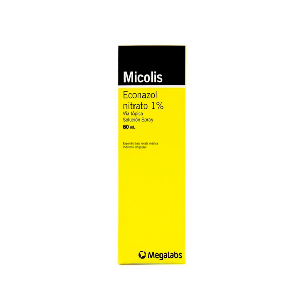 Micolis Econazol nitrato 1% Contenido de 60 ml Spray