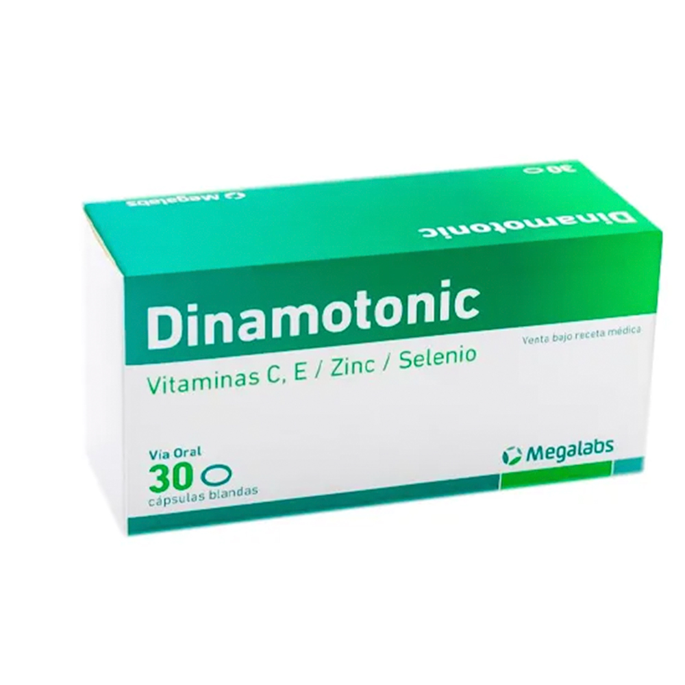 Dinamotonic Vitaminas C , E , Cinc , Selenio Caja de 30 Cápsulas Blandas