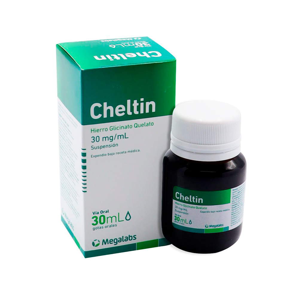 Cheltin Hierro Glicinato Quelato 30 Mg Gotas De 30ML