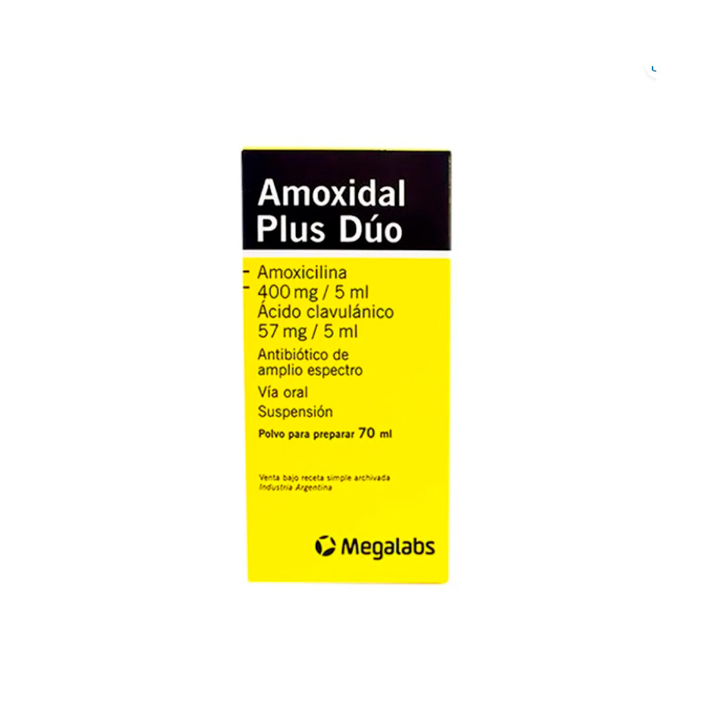 Amoxidal Plus Dúo Frasco polvo Suspensión De 70 ML