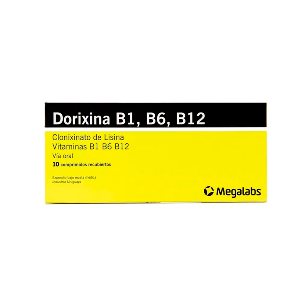 Dorixina B1, B6, B12 Clonixinato de Lisina Caja 10 Comprimidos Recubiertos