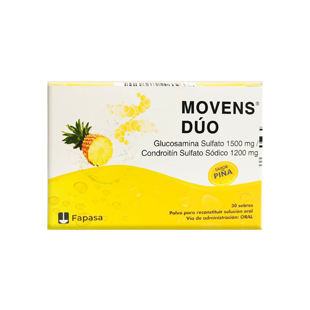 Movens Duo Glucosamina Sulfato 1500 mg Caja De 30 Sobres
