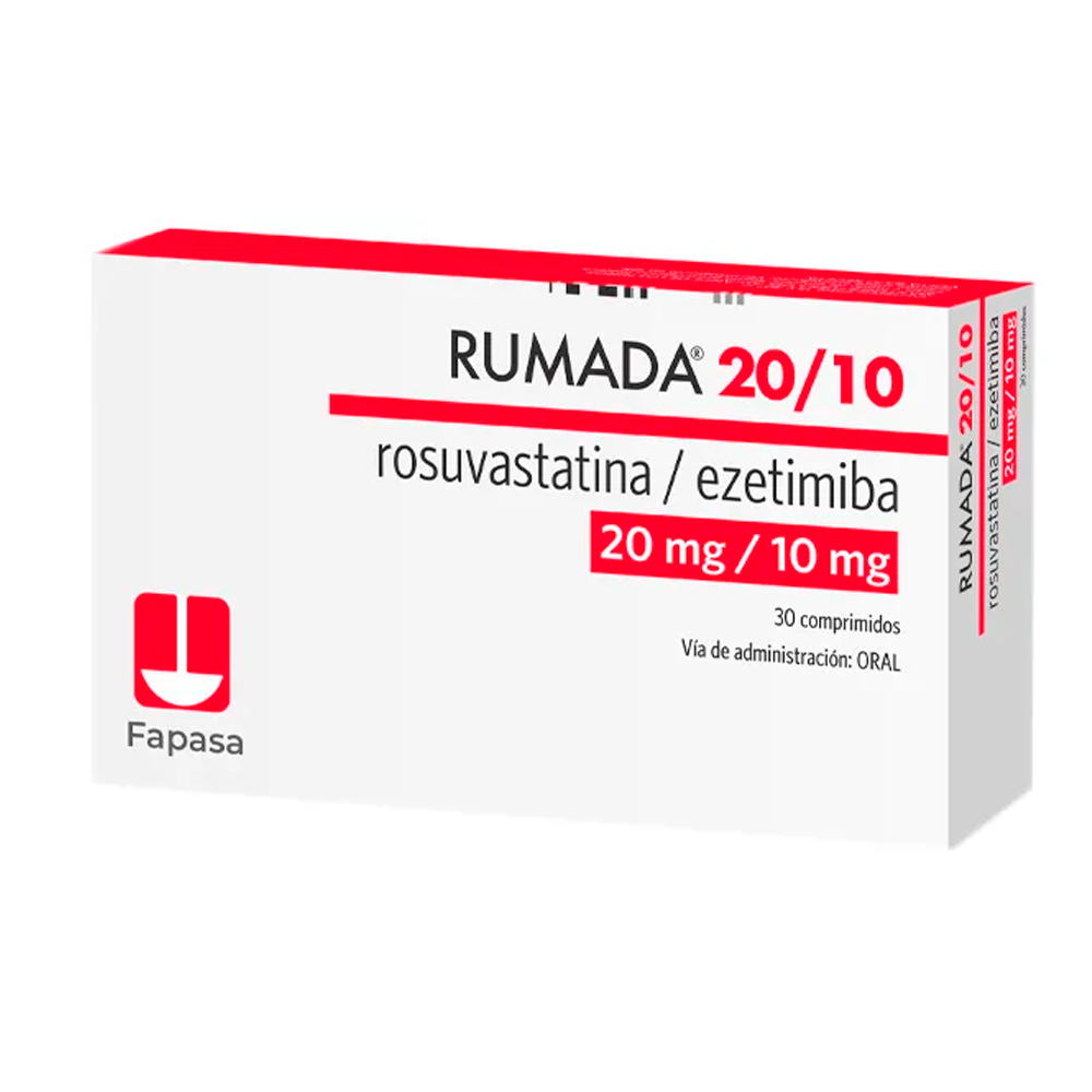 Rumada Rosuvastatina 20 mg Ezetimiba 10 mg - Cont. 30 Comprimidos