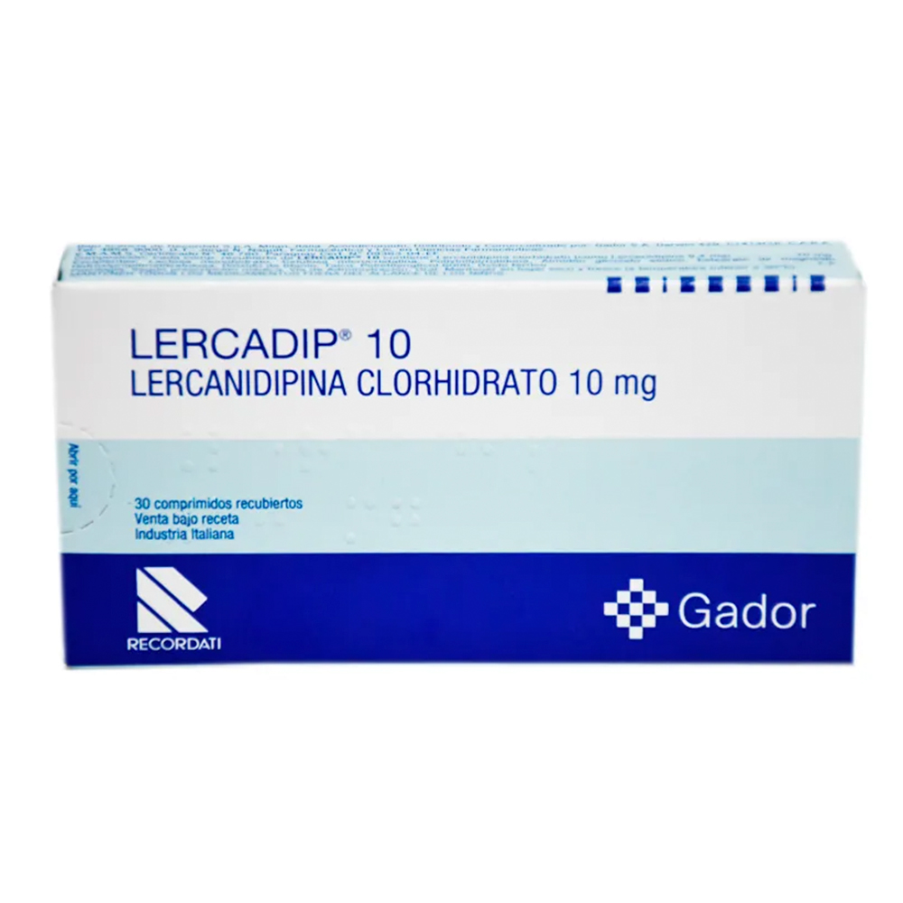 Lercadip Lercanidipina 10 mg Contiene 30 comprimidos