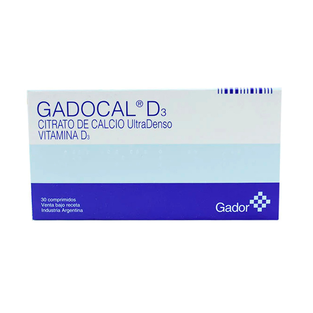 Gadocal D3 Citrato de Calcio UltraDenso Vitamina D3 - Caja de 30 comprimidos