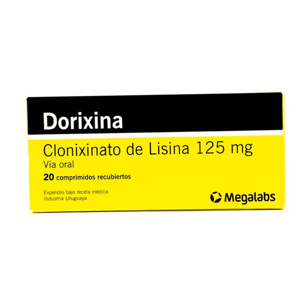 Dorixina Clonixinato de Lisina 125 mg Caja de 20 Comprimidos Recubiertos