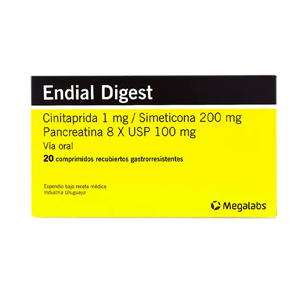 Endial Digest Cinitaprida 1 mg Caja de 20 Comprimidos Gastrorresistentes