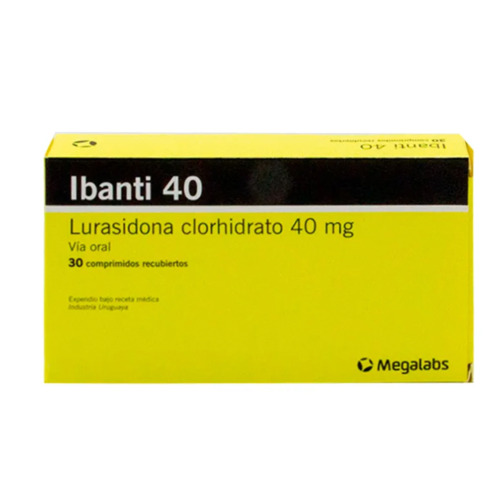 Ibanti 40 Lurasidona Clorhidrato Caja de 30 comprimidos recubiertos