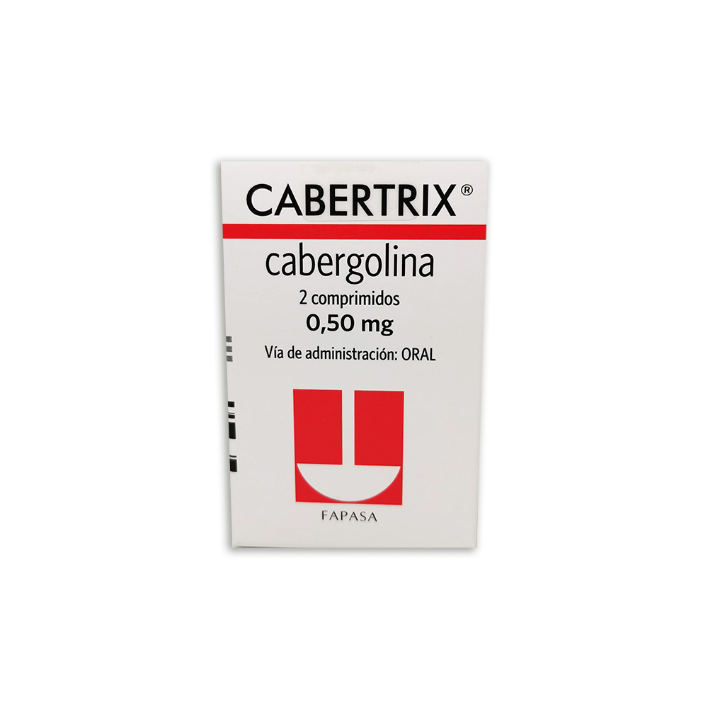 Cabertrix Cabergolina 0,50 mg Caja de 2 Comprimidos