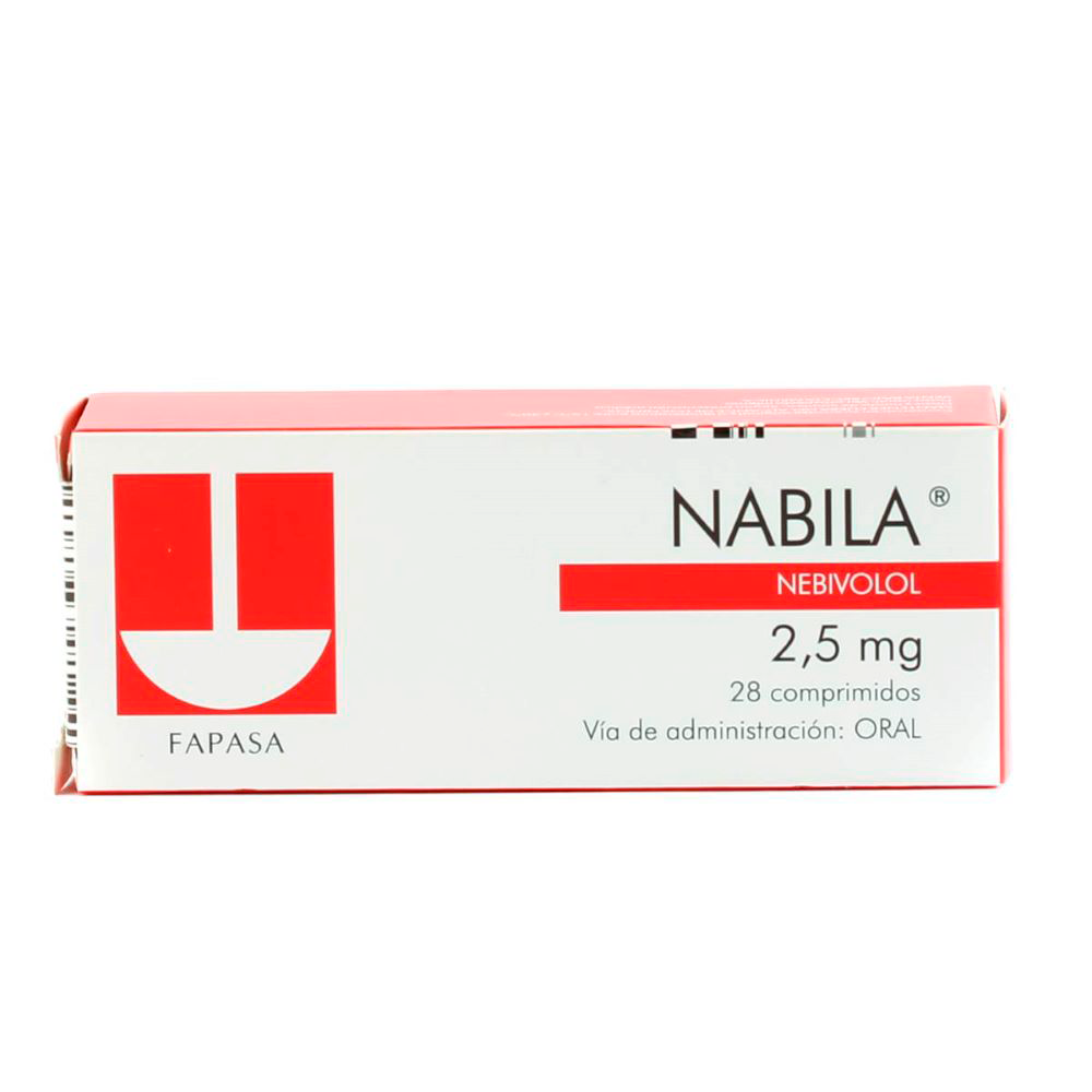Nabila Nebivolol 2,5 mg Caja De 28 Comprimidos