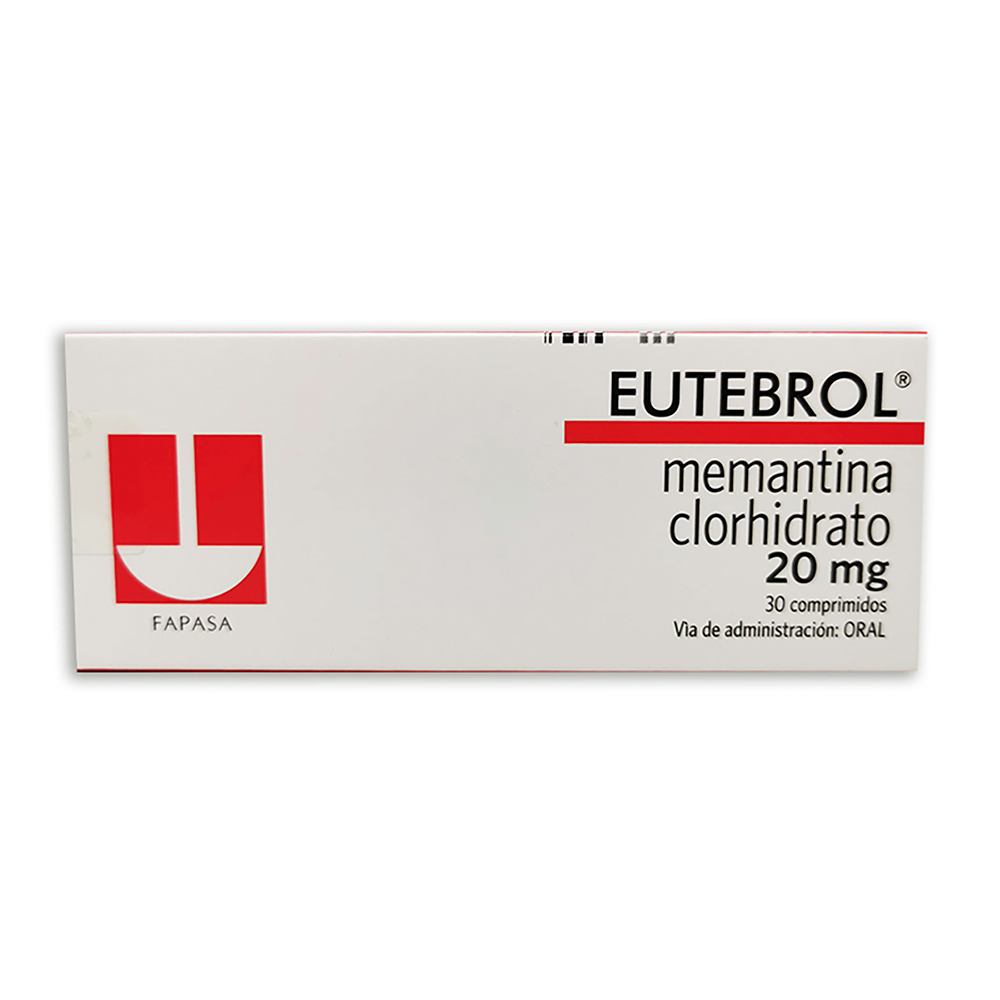 Eutebrol 20 Memantina Clorhidrato 20 mg Caja de 30 Comprimidos