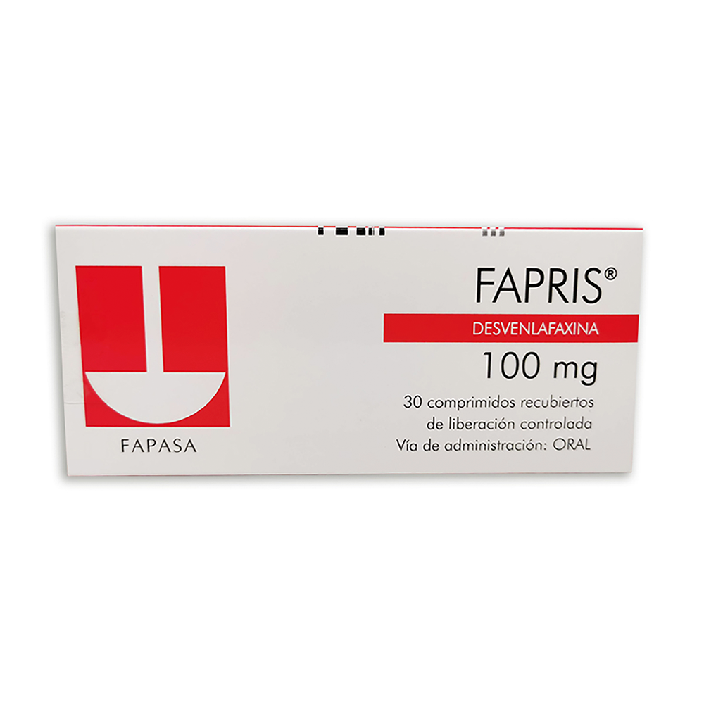 Fapris Desvenlafaxina 100 mg Caja de 30 Comprimidos