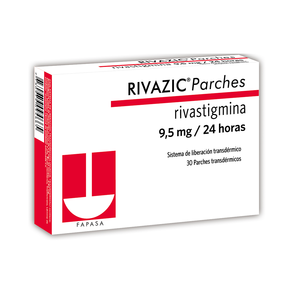 Rivazic Parches Rivastigmina 9,5 mg 24 horas Caja De 30 Unidades