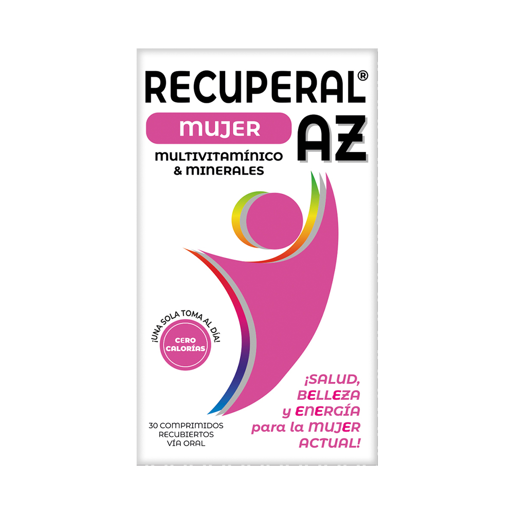 Recuperal AZ Mujer Multivitaminico Caja de 30 Comprimidos