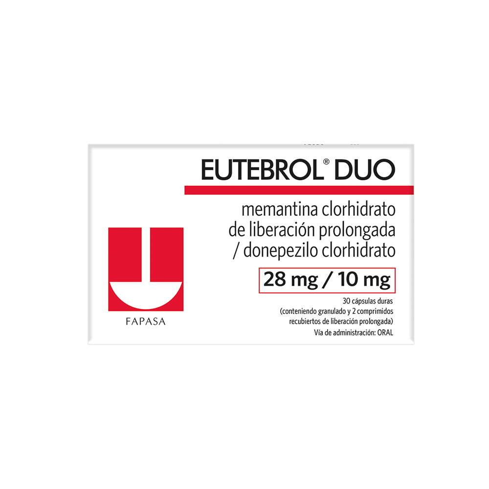 Eutebrol Duo Donepezilo 28/10 MG Caja De 30 Capsulas Duras