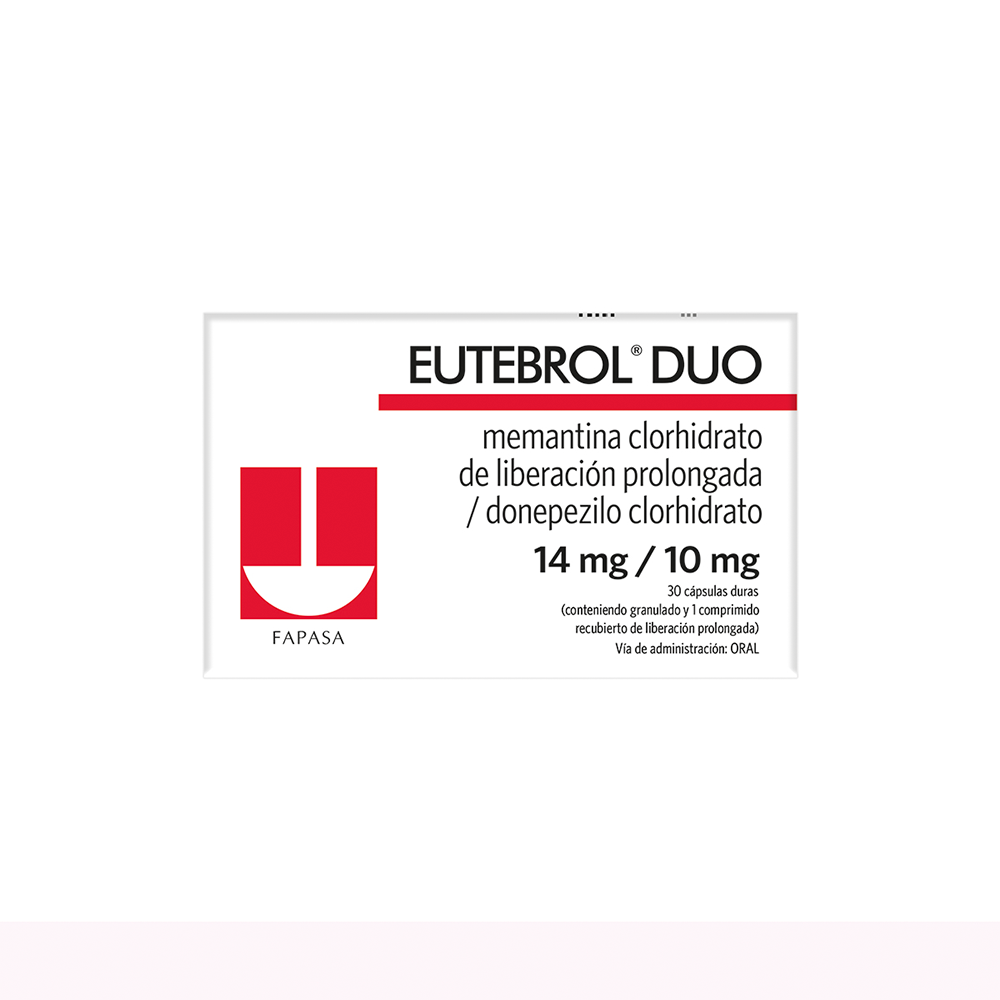 Eutebrol Dúo Donepezilo 14/10 MG Caja De 30 Capsulas Duras