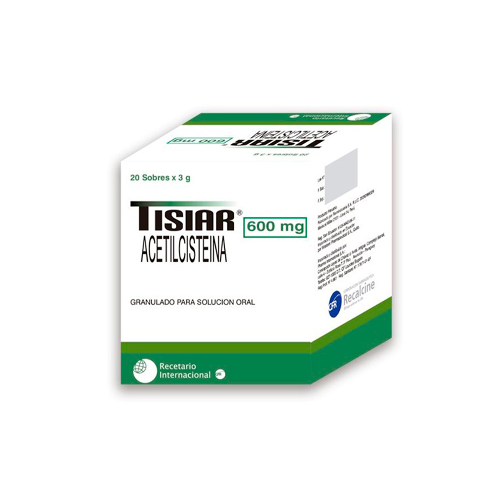 Tisiar 600mg Caja De 20 sobres en Polvo