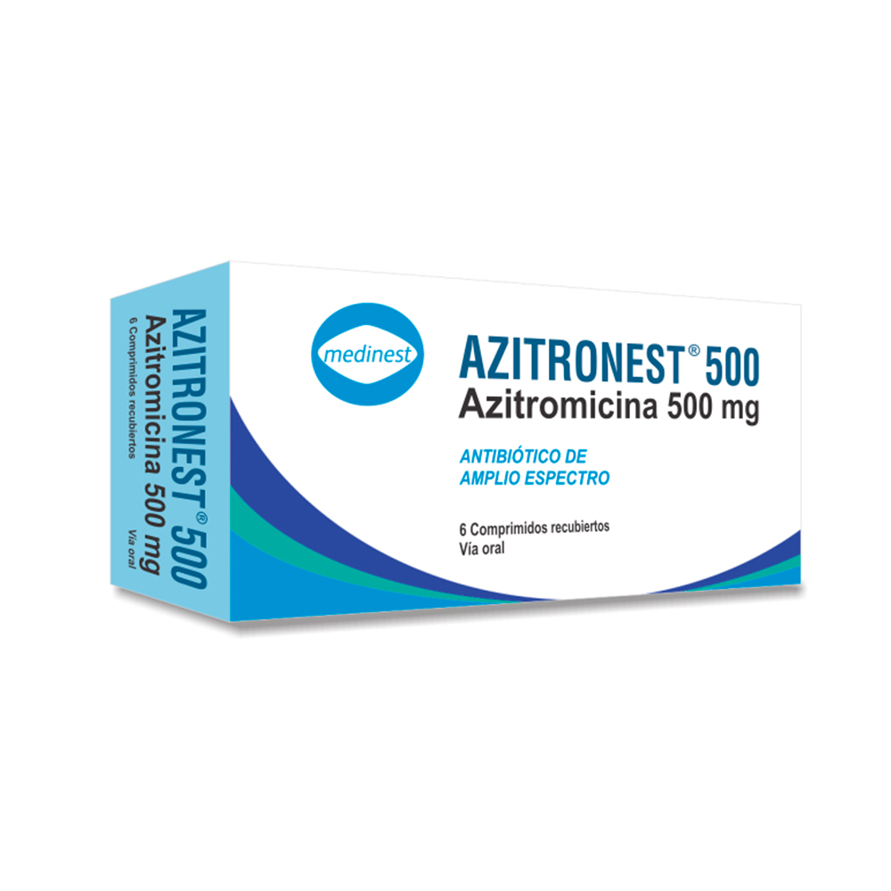 Azitronest 500 Caja De 6 Comprimidos Recubiertos