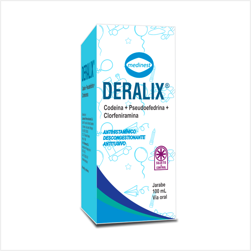 Deralix Codeina + Pseudoefedrina + Clorfeniramina De 100 mL