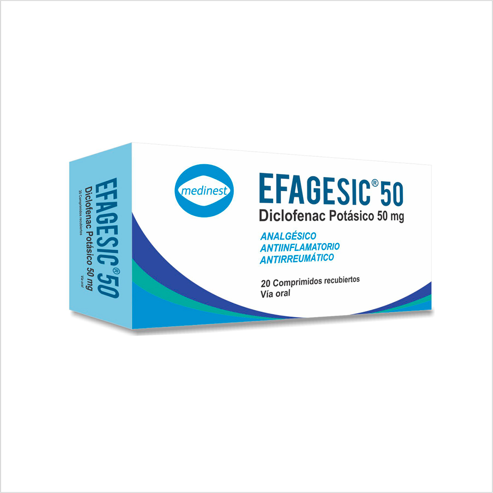 Efagesic 50 Caja De 20 Comprimidos Recubiertos