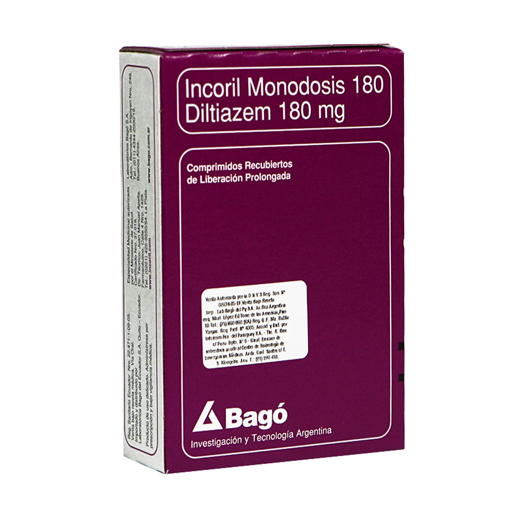 Incoril Monodosis 180 Caja De 30 Comprimidos Recubiertos
