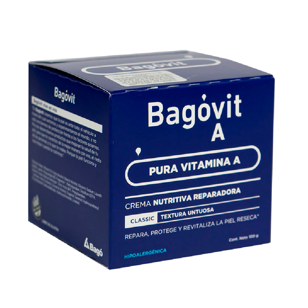 Crema Nutritiva Hipoalergénica A Classic Bagóvit De100 Gr