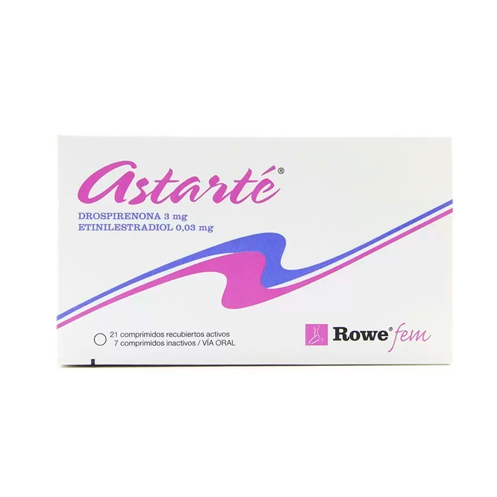 Anticonceptivo Astarte caja x28 Comprimidos
