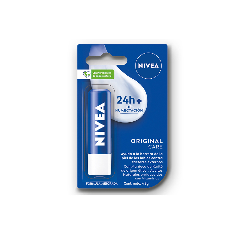Protector Labial Nivea Original Care de 5 ml.